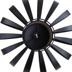 Lindby lattiavalaisin Tamira, musta, rottinki, 143 cm korkea, E27