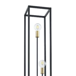 Lindby lattiavalaisin Tiliane, musta, metalli, 3-valo, 153cm