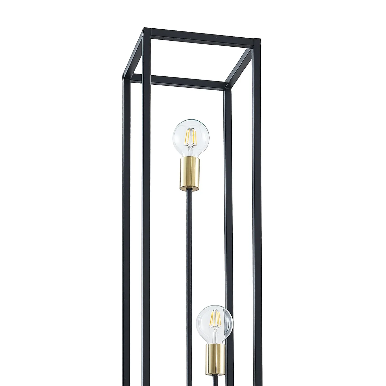Lindby lattiavalaisin Tiliane, musta, metalli, 3-valo, 153cm