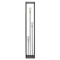 Lindby lattiavalaisin Tiliane, musta, metalli, 3-valo, 153cm