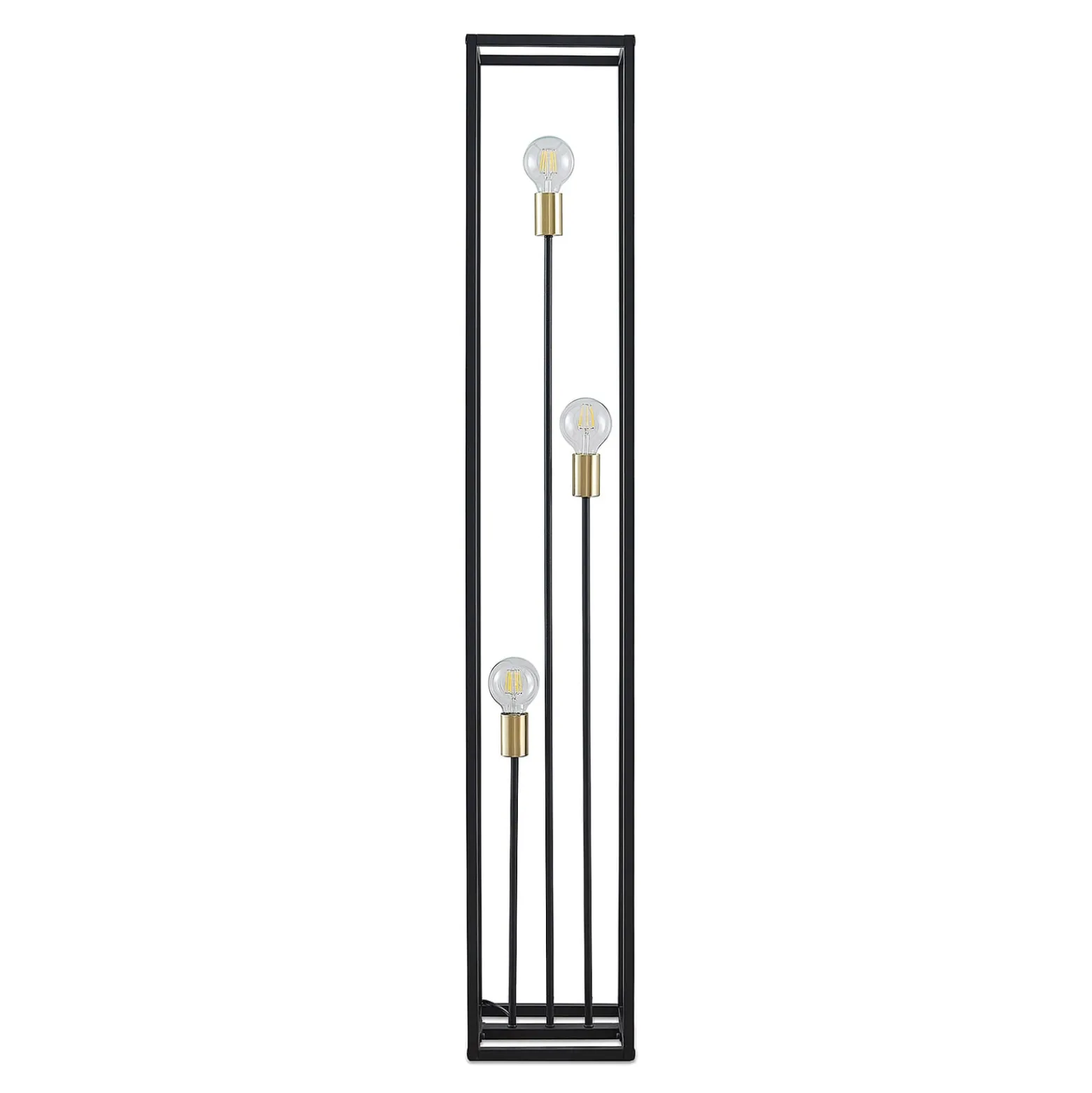 Lindby lattiavalaisin Tiliane, musta, metalli, 3-valo, 153cm