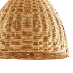 Lindby Laverne -riippuvalaisin, halkaisija 40 cm, rottinki, E27