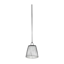 Lindby LED-akkukäyttöinen ulkoriippuvalaisin Levino, musta, metalli