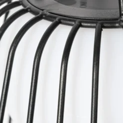 Lindby LED-akkukäyttöinen ulkoriippuvalaisin Levino, musta, metalli
