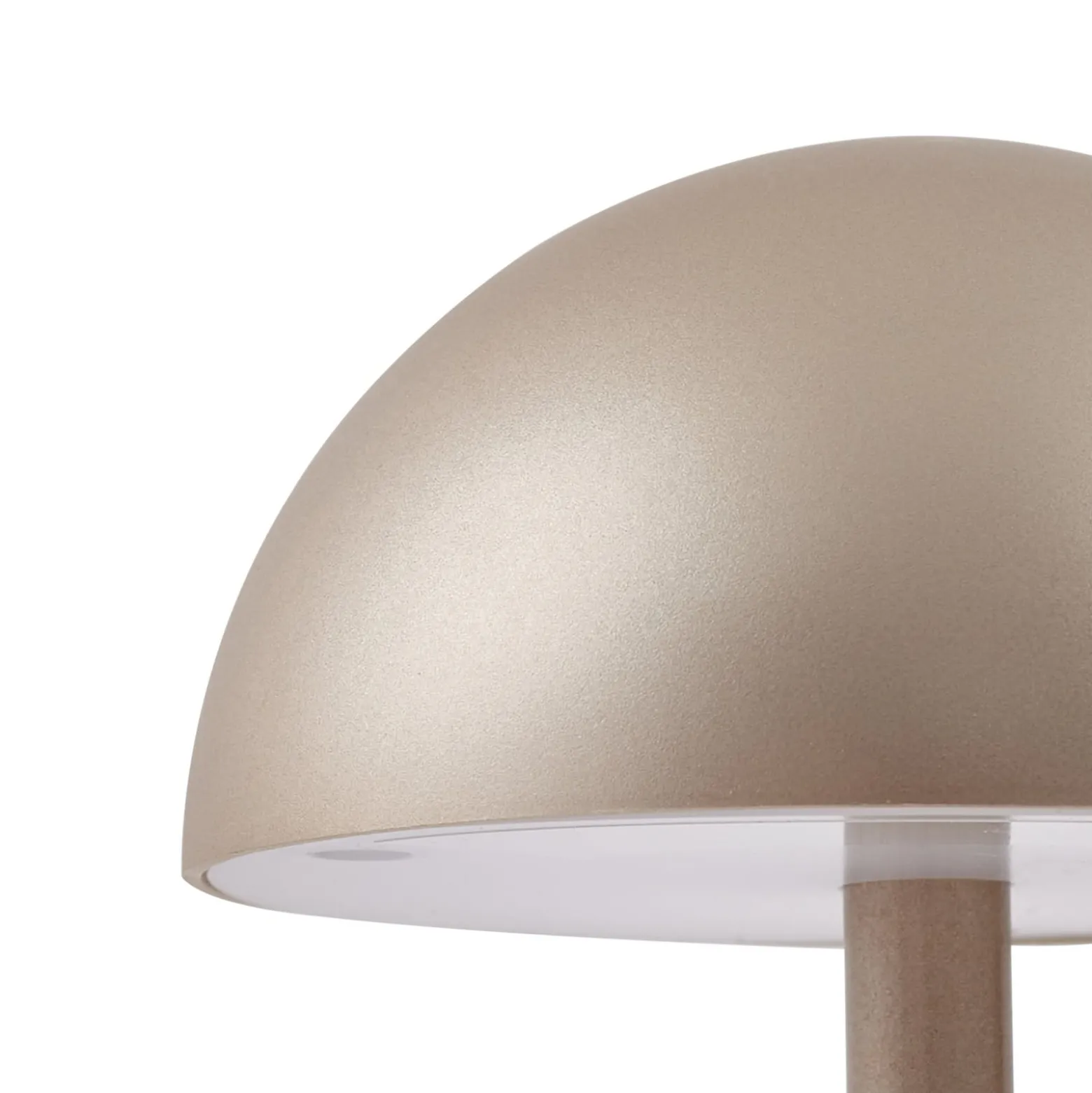 Lindby LED-akku-pöytälamppu Pippin, kulta/travertiini, IP44