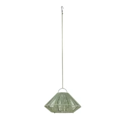 Lindby LED-aurinkokäyttöinen riippuvalaisin Austas, vihreä, Ø 50 cm, USB, IP54