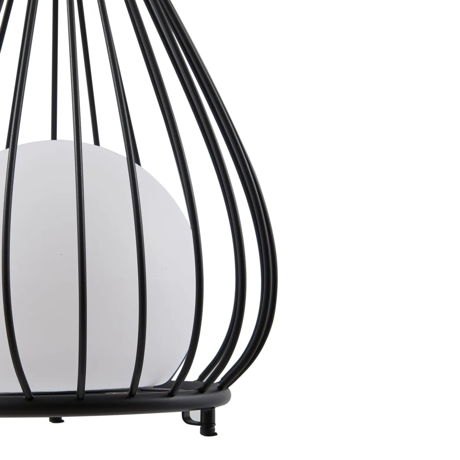 Lindby LED-aurinkovalaisin Kelda, musta, metalli, 38cm, himmeä.