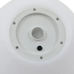 Lindby LED-aurinkovalaisin Lago, Ø 25 cm, maapallo, maapiikki, valkoinen