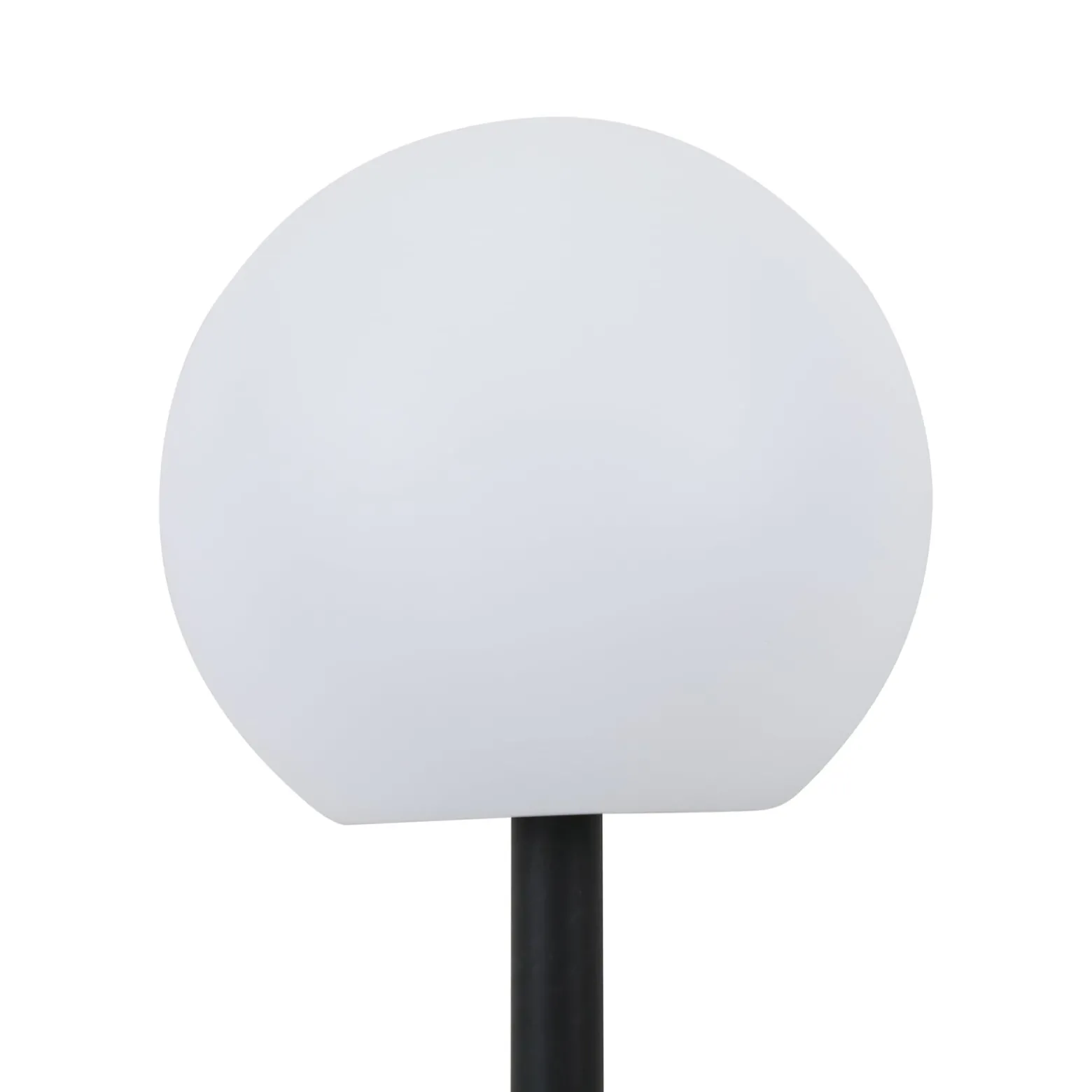 Lindby LED-aurinkovalaisin Lago, Ø 25 cm, maapallo, maapiikki, valkoinen