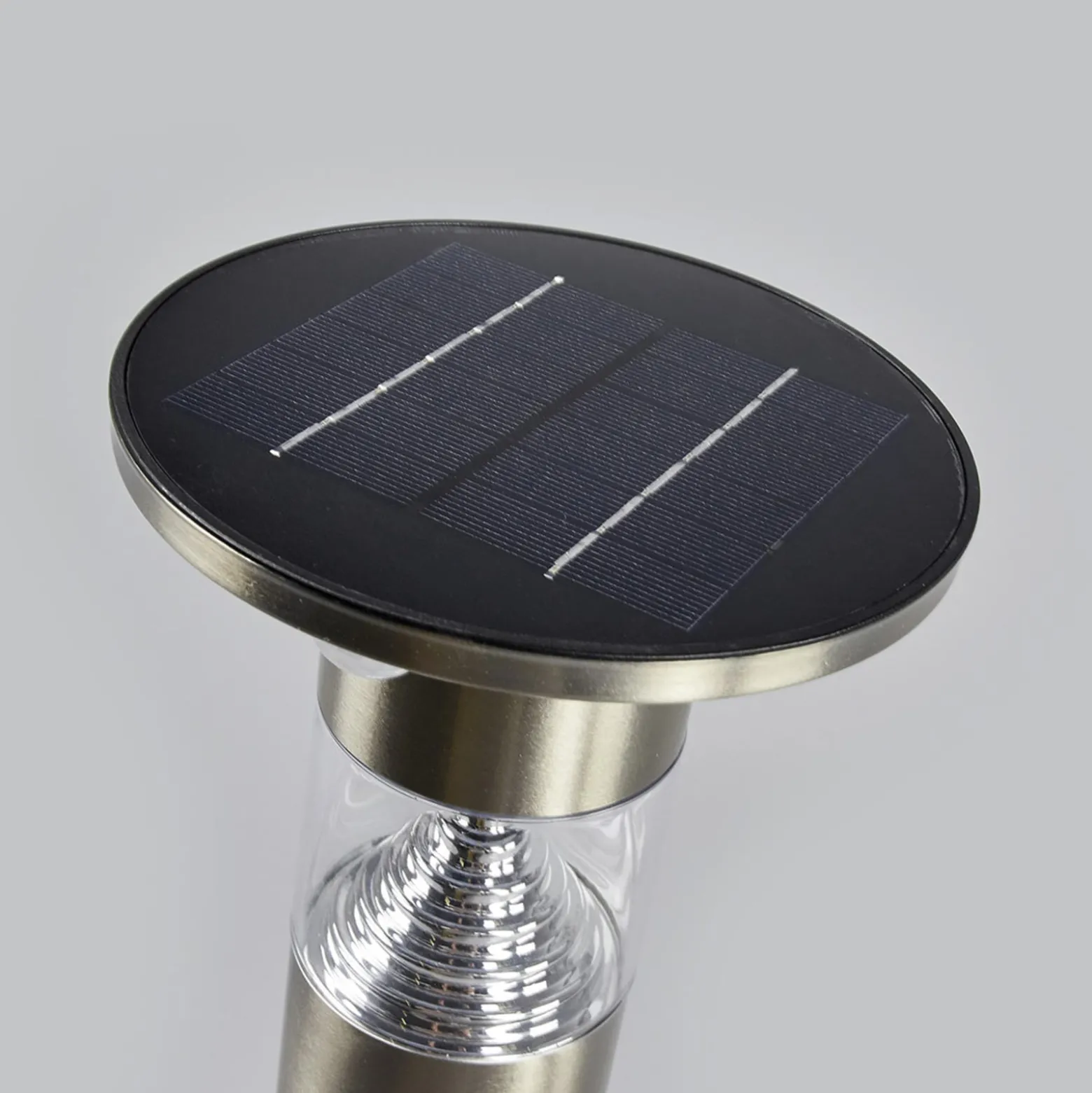 Lindby LED-jalustavalaisin Jalisa, 54 cm, aurinko, anturi