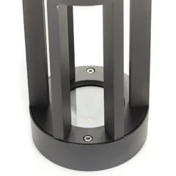 Lindby LED-jalustavalaisin Jordis, 22 cm, antrasiitti, alumiini