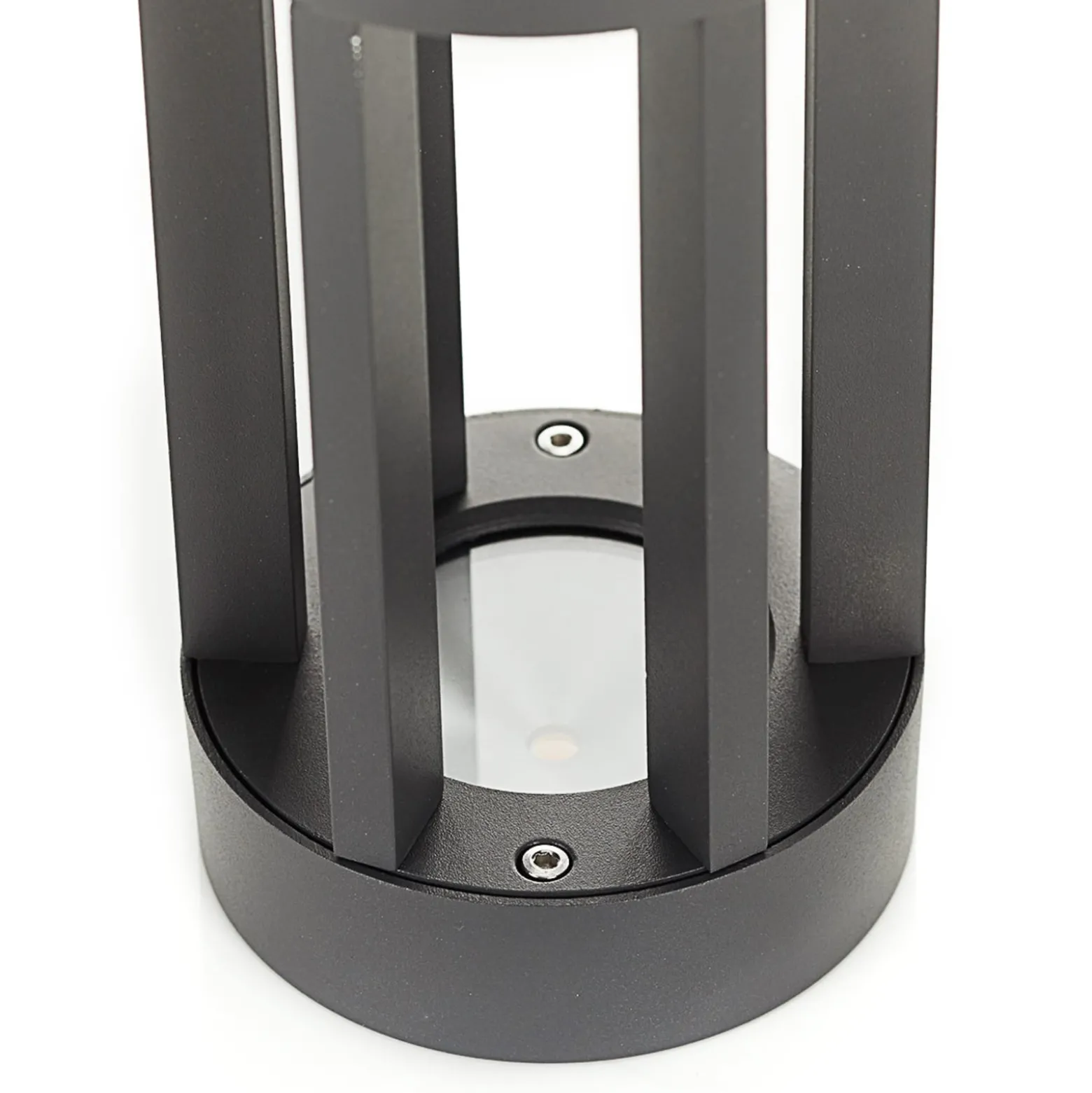 Lindby LED-jalustavalaisin Jordis, 22 cm, antrasiitti, alumiini