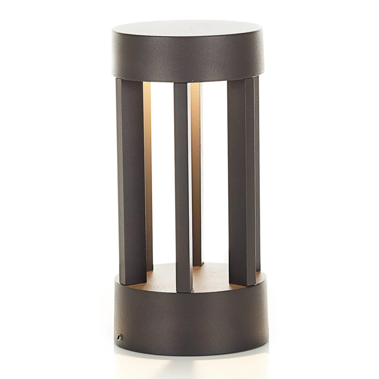 Lindby LED-jalustavalaisin Jordis, 22 cm, antrasiitti, alumiini