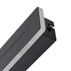 Lindby LED-kattovalaisin Benario, musta, alumiini, 80 cm