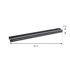 Lindby LED-kattovalaisin Benario, musta, alumiini, 80 cm