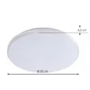 Lindby LED-kattovalaisin Comora, Ø 35 cm, valkoinen, IP44, 3000K