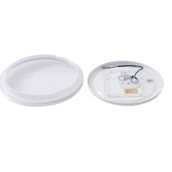 Lindby LED-kattovalaisin Comora, Ø 35 cm, valkoinen, IP44, 3000K
