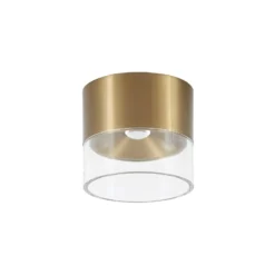 Lindby LED-kattovalaisin Dalila, kultainen, Ø 10 cm, alumiinia