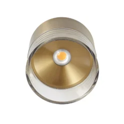 Lindby LED-kattovalaisin Dalila, kultainen, Ø 10 cm, alumiinia