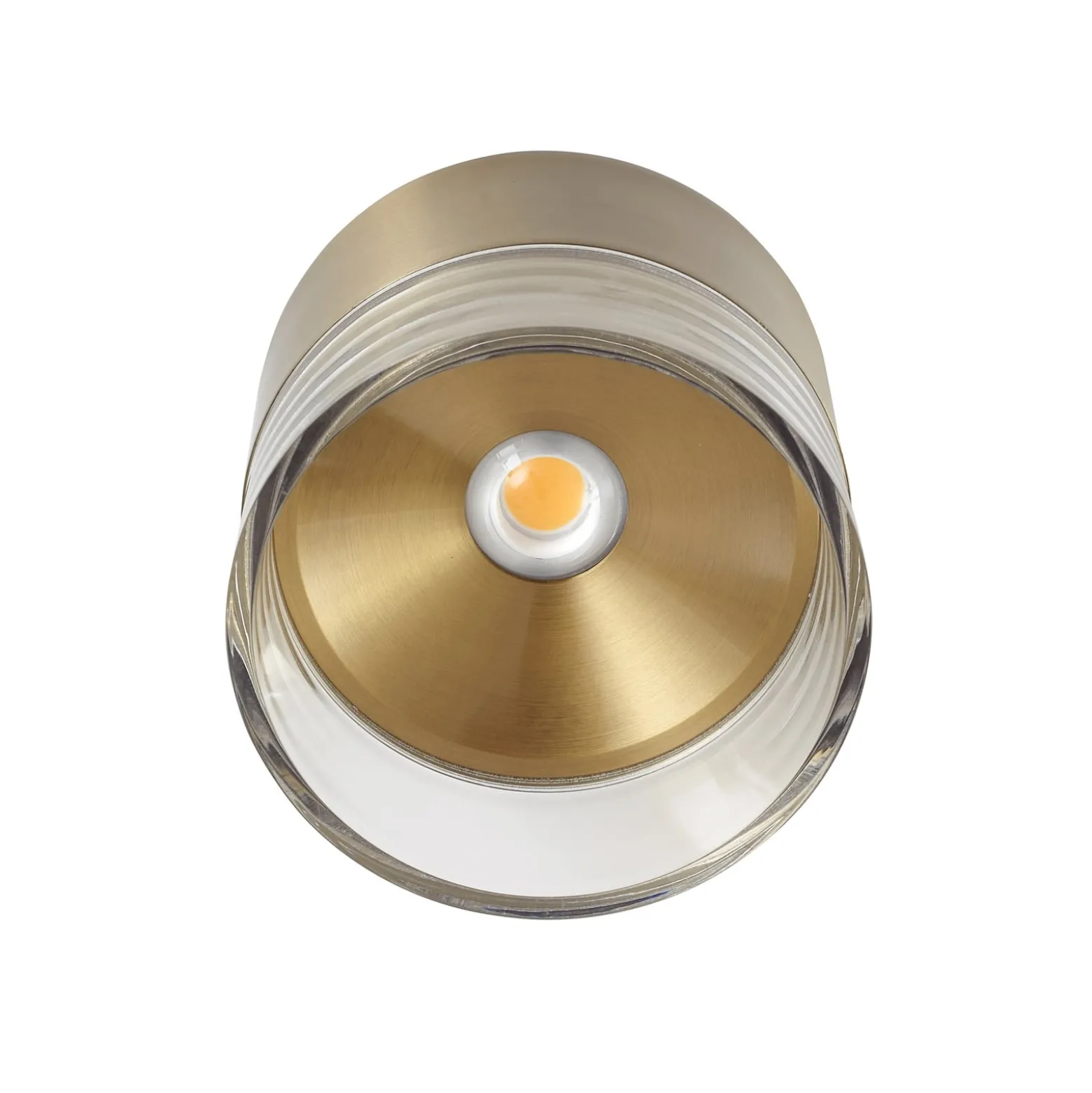 Lindby LED-kattovalaisin Dalila, kultainen, Ø 10 cm, alumiinia