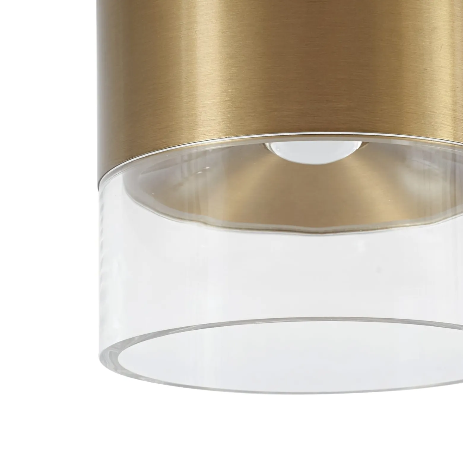 Lindby LED-kattovalaisin Dalila, kultainen, Ø 10 cm, alumiinia