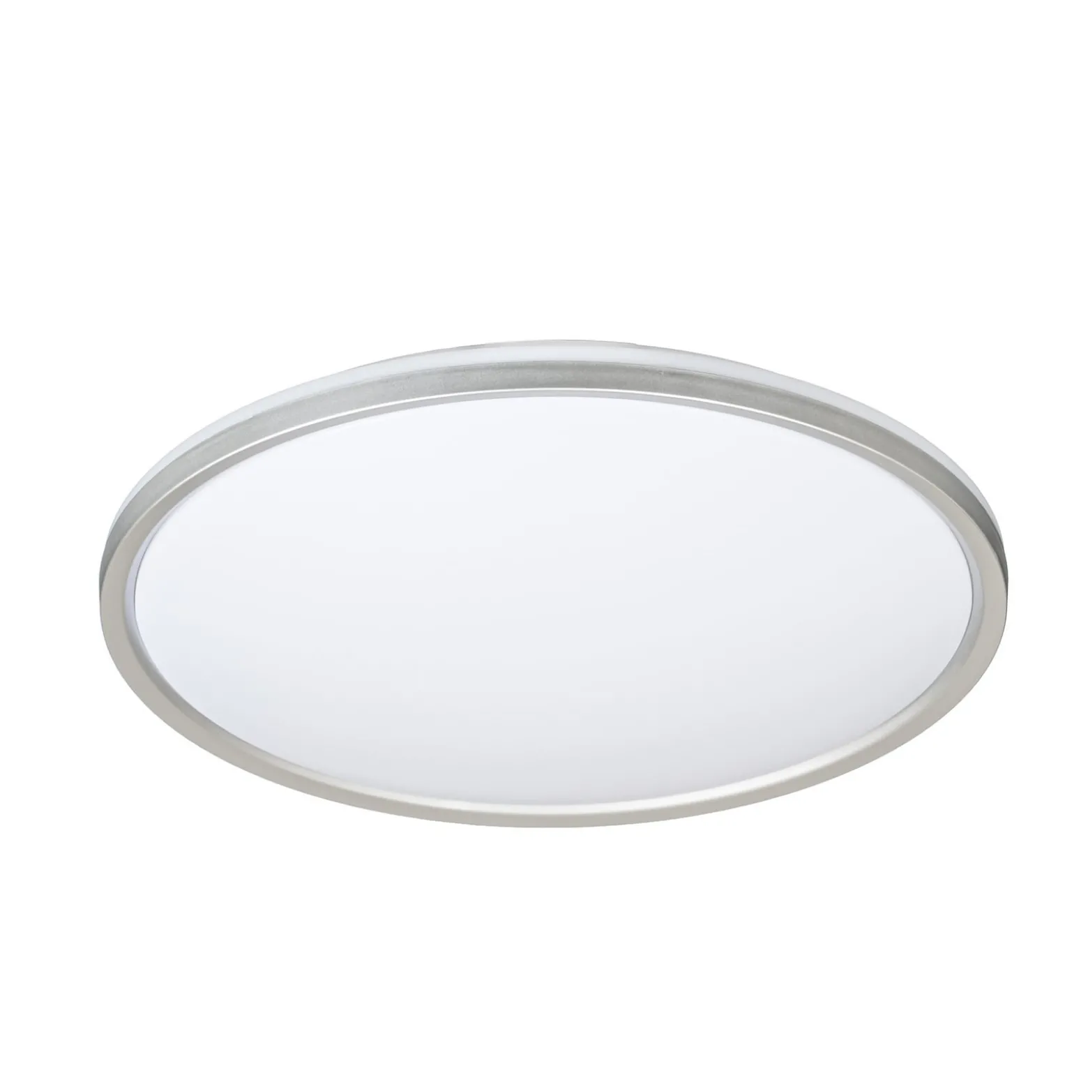 Lindby LED-kattovalaisin Edmund, hopea, Ø 39 cm, CCT, IP44