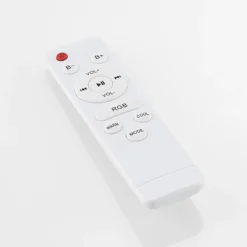 Lindby LED-kattovalaisin Elpida, kaiutin, valkoinen, Ø 39cm