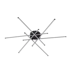 Lindby LED-kattovalaisin Elviano, Ø 80 cm, musta, 3 000 K
