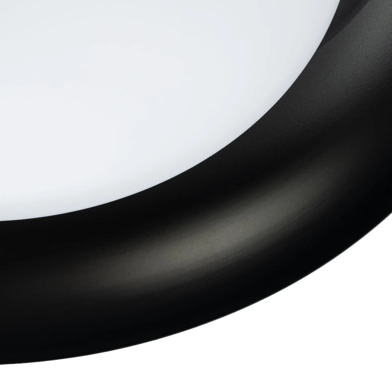 Lindby LED-kattovalaisin Florie, musta, metalli, Ø 40 cm