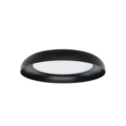 Lindby LED-kattovalaisin Florie, musta, metalli, Ø 40 cm