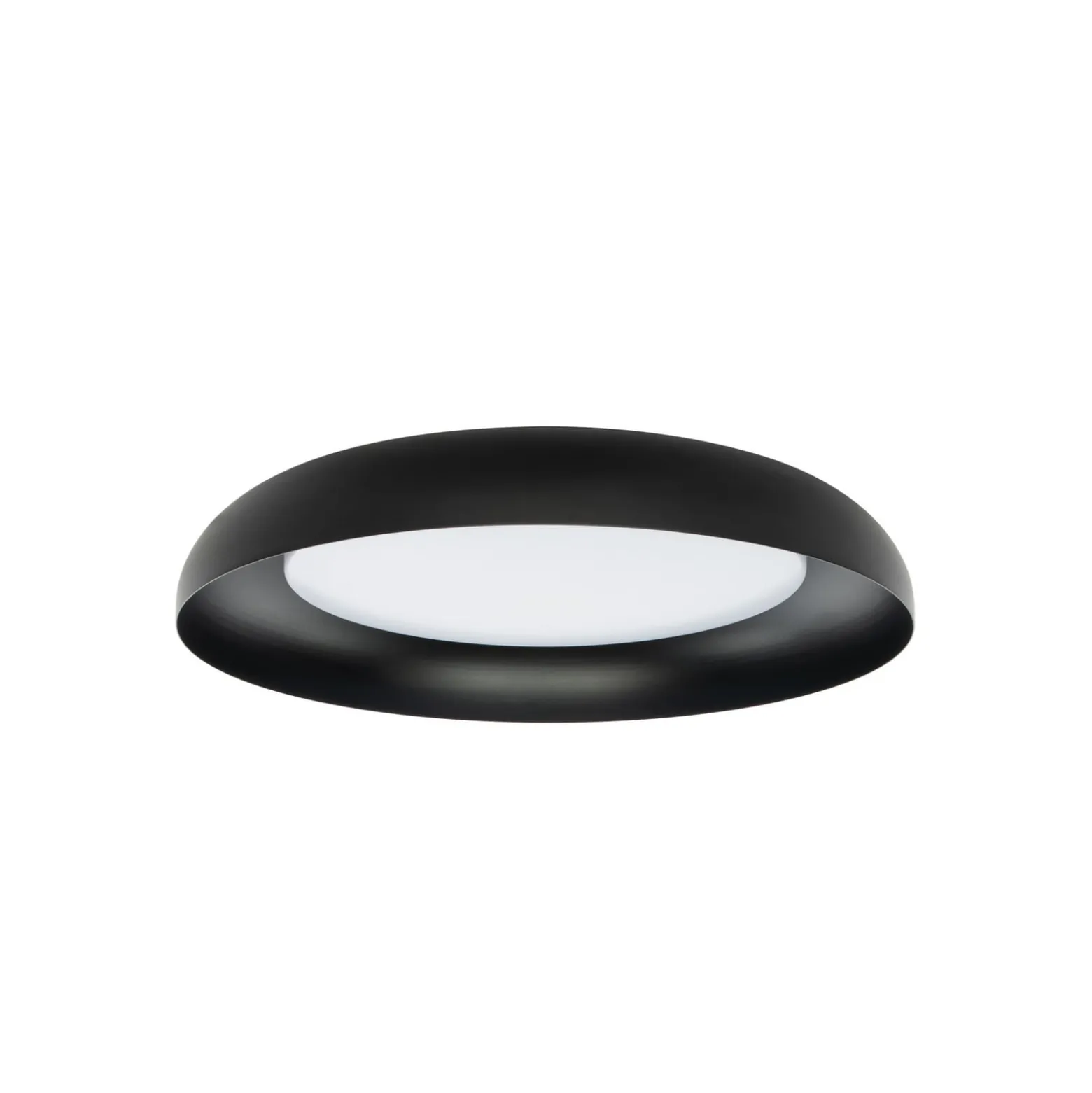 Lindby LED-kattovalaisin Florie, musta, metalli, Ø 40 cm
