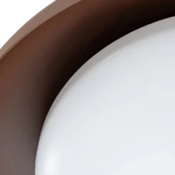 Lindby LED-kattovalaisin Florie, ruskea, metalli, Ø 40 cm