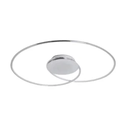 Lindby LED-kattovalaisin Joline, Ø 74 cm, krominvärinen, metallia