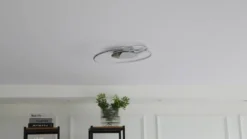 Lindby LED-kattovalaisin Joline, Ø 45 cm, kromivärinen, metalli