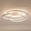 Lindby LED-kattovalaisin Joline, Ø 60 cm, nikkelin värinen, metallia