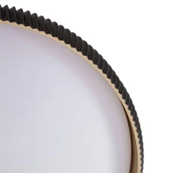 Lindby LED-kattovalaisin Jovian, musta, Ø 40 cm, CCT, himmennettävä