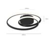Lindby LED-kattovalaisin Kyron, musta, alumiinia, himmennettävä, Ø45cm