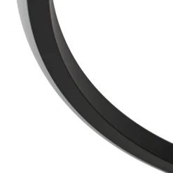 Lindby LED-kattovalaisin Kyron, musta, alumiinia, himmennettävä, Ø45cm