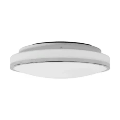 Lindby LED-kattovalaisin Lyss, Ø 34 cm, kromivärinen, IP44