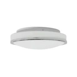 Lindby LED-kattovalaisin Lyss, Ø 28 cm, kromivärinen, IP44