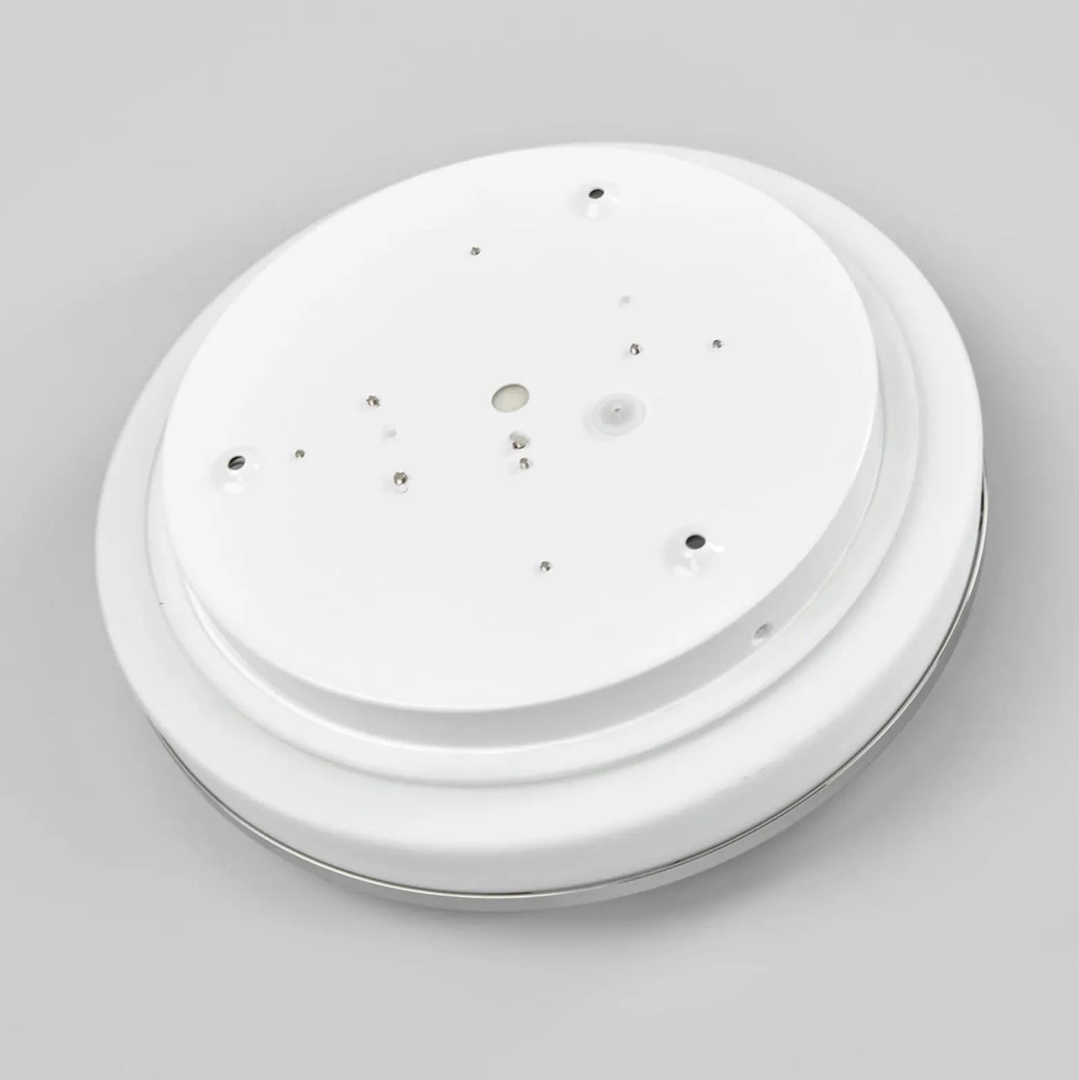 Lindby LED-kattovalaisin Lyss, Ø 28 cm, kromivärinen, IP44