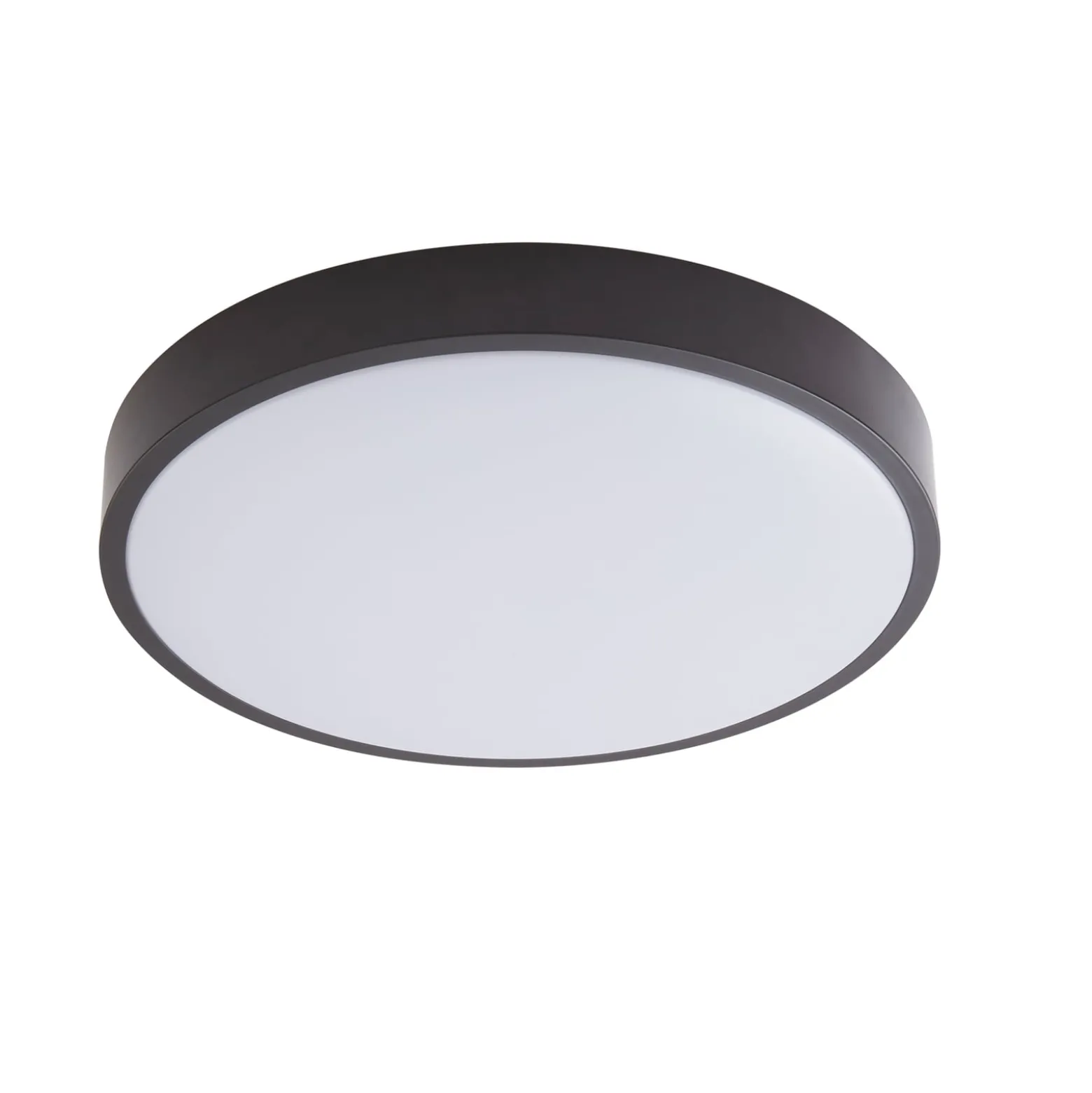 Lindby LED-kattovalaisin Medon, Ø 38 cm, musta, IP44, metallia