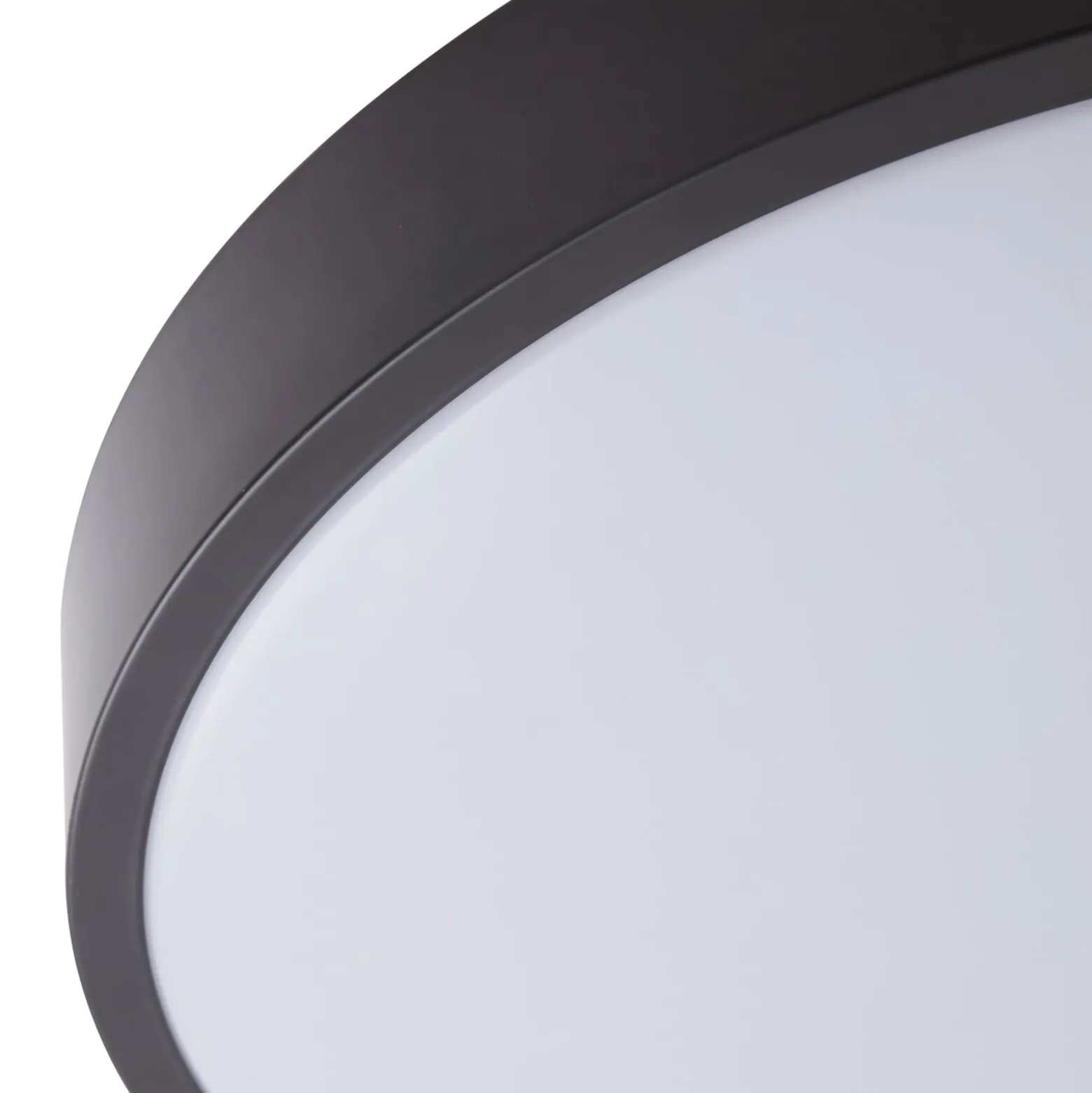 Lindby LED-kattovalaisin Medon, Ø 38 cm, musta, IP44, metallia