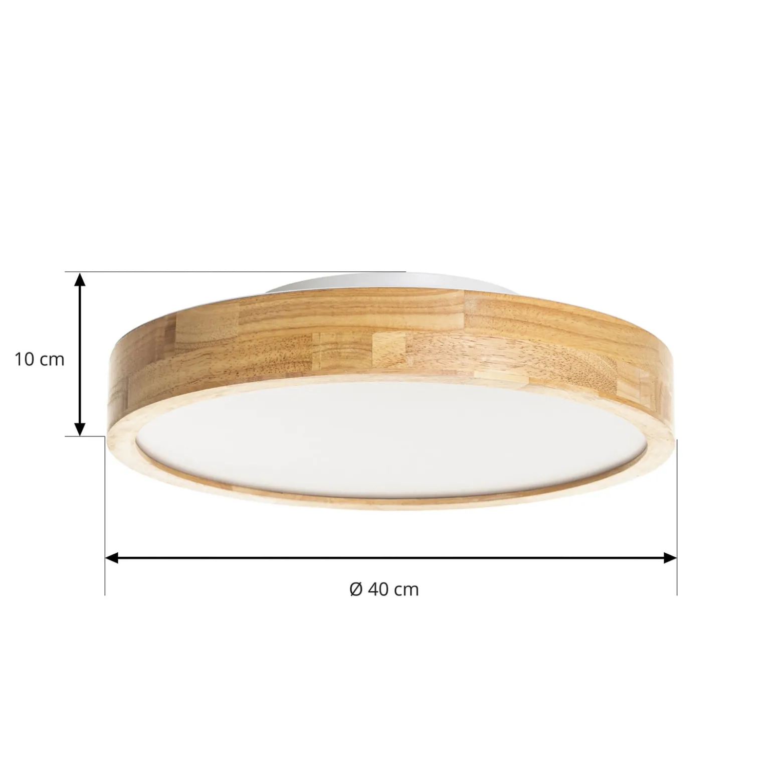 Lindby LED-kattovalaisin Milada, tammi, CCT, kaukosäädin