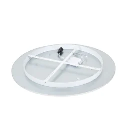 Lindby LED-kattovalaisin Narima, 4000 K, Ø 80 cm, hopea