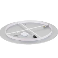 Lindby LED-kattovalaisin Narima, 4000 K, Ø 100 cm, hopea
