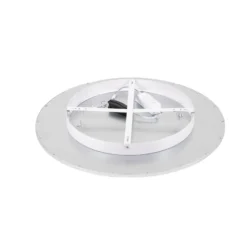 Lindby LED-kattovalaisin Narima, 4000 K, Ø 60 cm, hopea