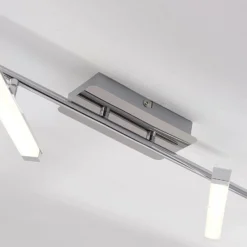 Lindby LED-kattovalaisin Pilou, 6 valoa, himmennettävä, kromi