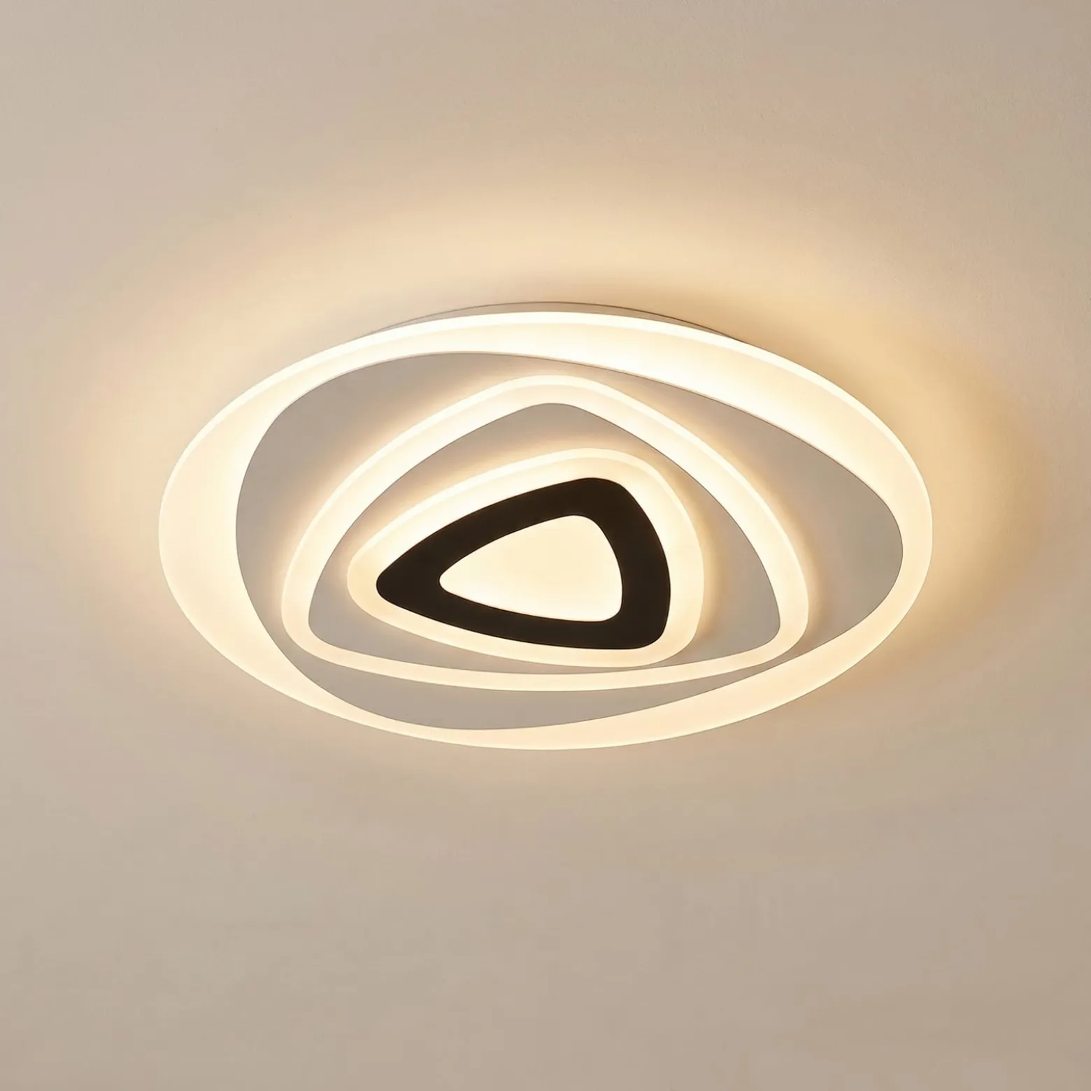 Lindby LED-kattovalaisin Rebeka, Ø 70 cm, CCT, kaukosäädin