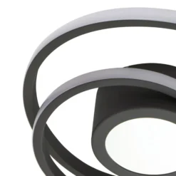 Lindby LED-kattovalaisin Thalina, 45cm, himmennettävä, Infinity Tunneli